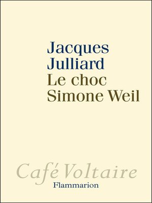 cover image of Le Choc Simone Weil